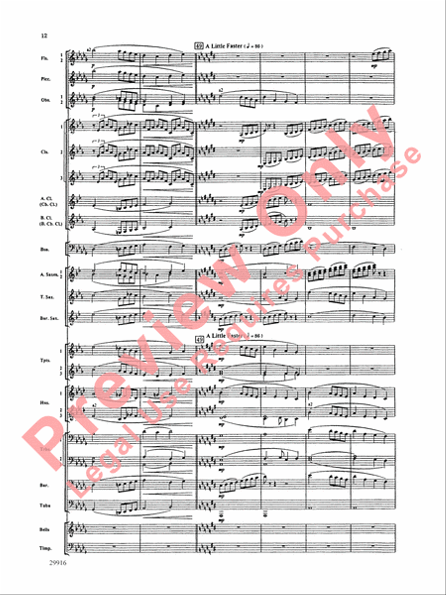 Prologue Prayer and Dream Pantomime (from the opera Hansel and Gretel) Concert Band scores gallery preview page 13