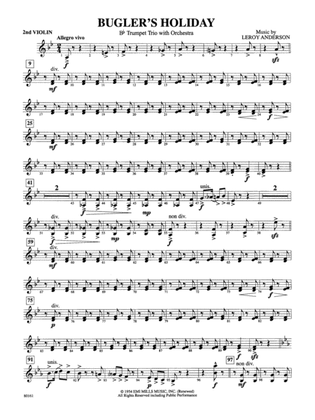 Bugler's Holiday: 2nd Violin