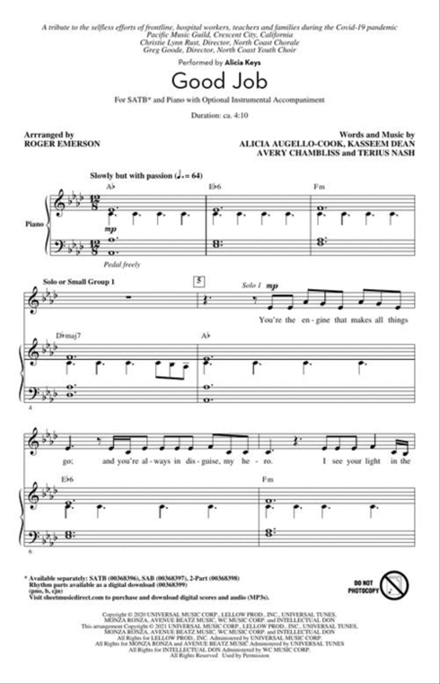 Good Job 4-Part scores gallery preview page 3