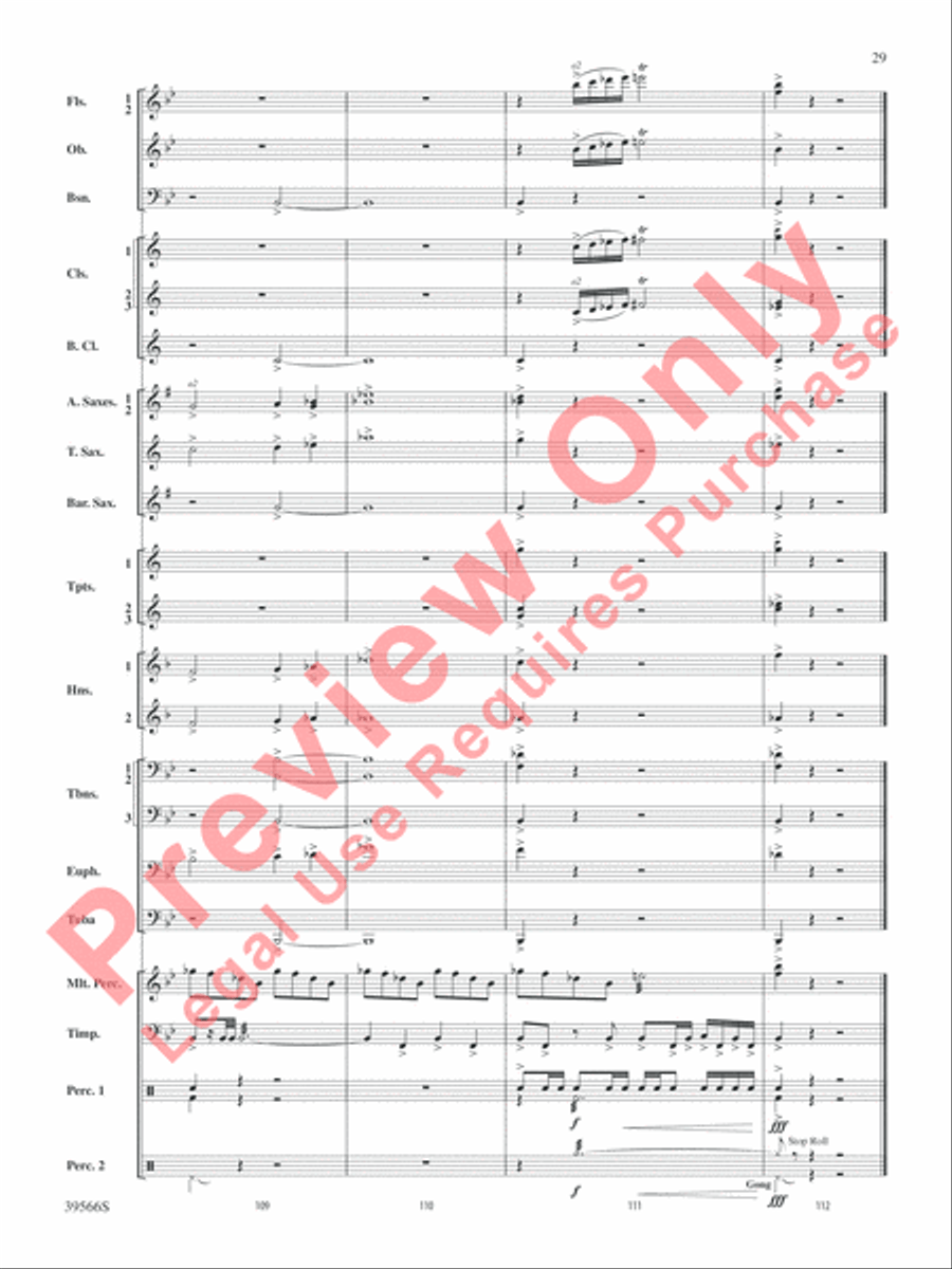 At the Movies with Danny Elfman Concert Band scores gallery preview page 30