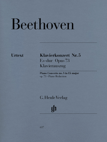 Beethoven, Ludwig van: Concerto for Piano and Orchestra no. 5 E flat major op. 73