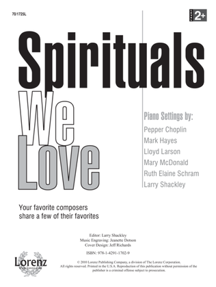 Book cover for Spirituals We Love (Digital Delivery)