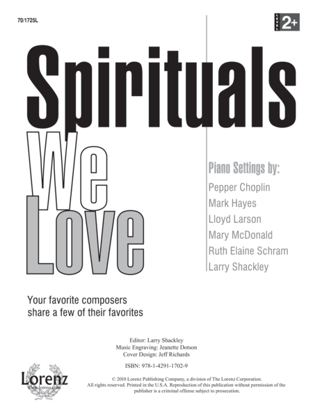 Spirituals We Love (Digital Delivery) image number null