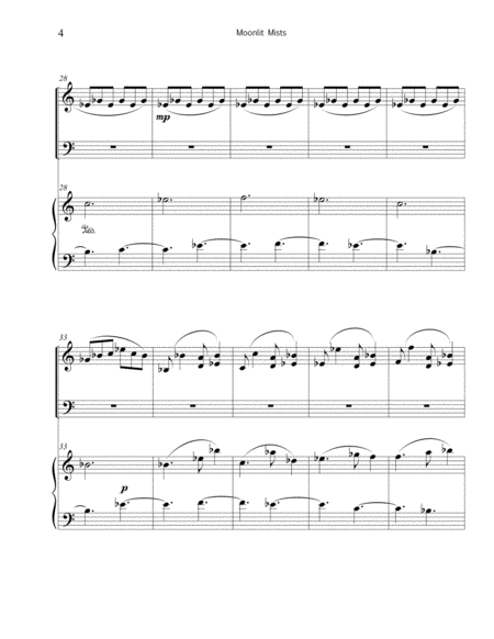 Moonlit Mists - for marimba & piano