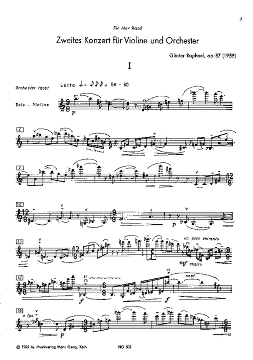 Violin Concerto No. 2 Op. 87