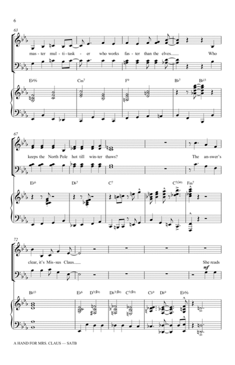 A Hand For Mrs. Claus (arr. Mac Huff)