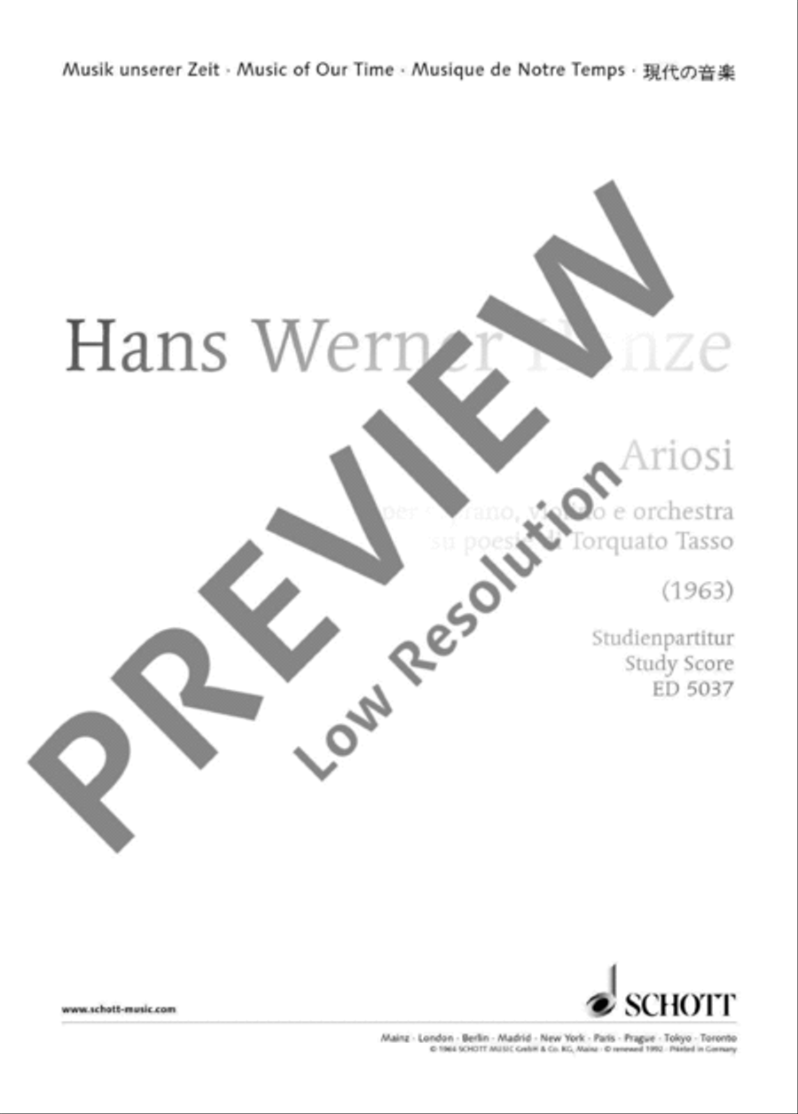 Ariosi Ariosi Orchestra scores gallery preview page 2