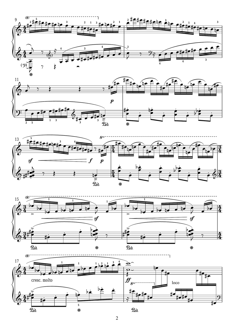 Two Studies For Piano, 1. Allegro Piano Method scores gallery preview page 2