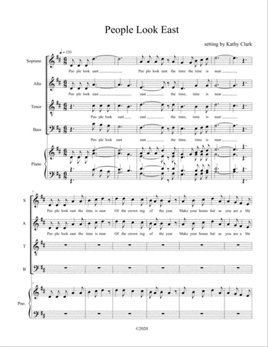 People Look East Small Ensemble scores gallery preview page 1