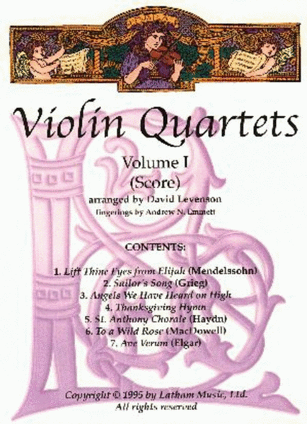 Violin Quartets Arr Levenson Vol 1 Sco/Pts