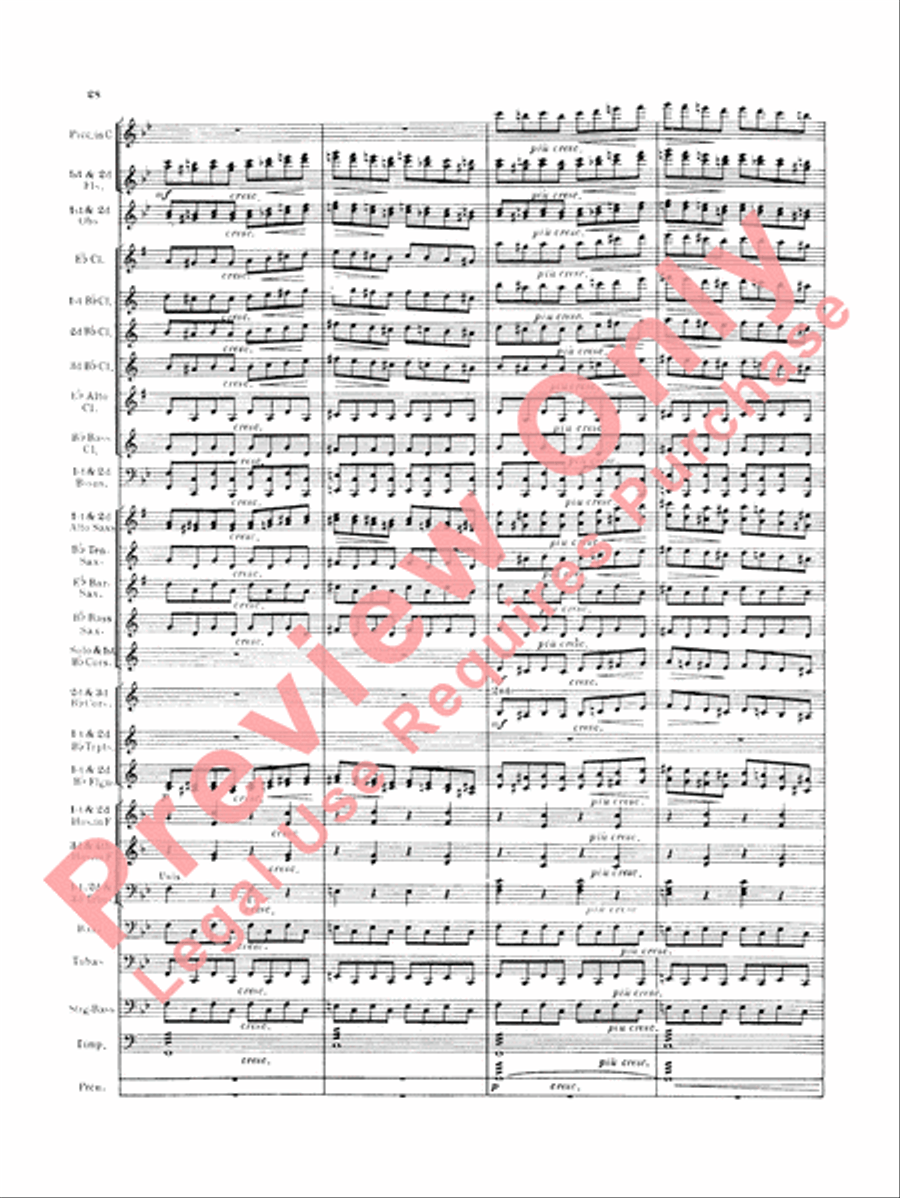 Italian in Algiers (Overture) Concert Band scores gallery preview page 31