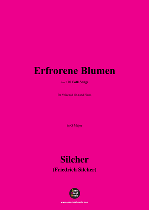 Silcher-Erfrorene Blumen,for Voice(ad lib.) and Piano