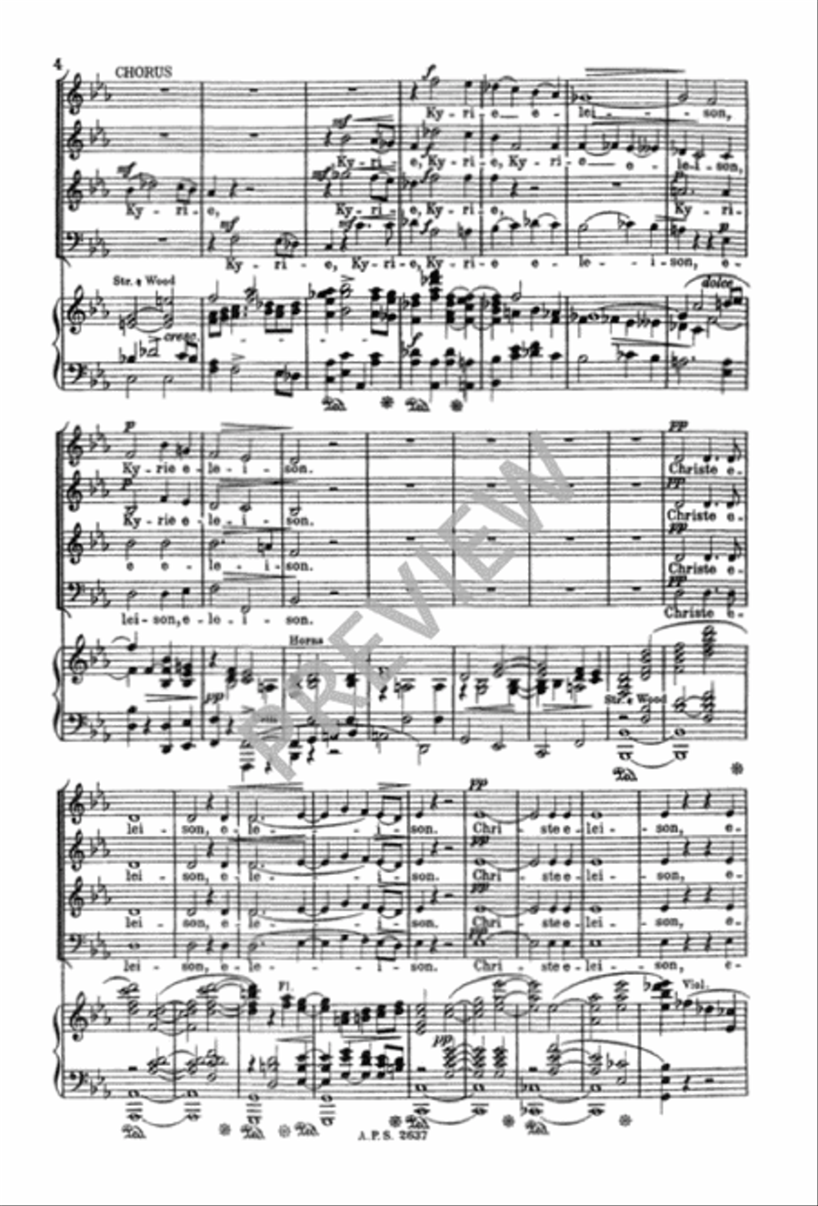Mass in E-flat Mass in E-flat 4-Part scores gallery preview page 8
