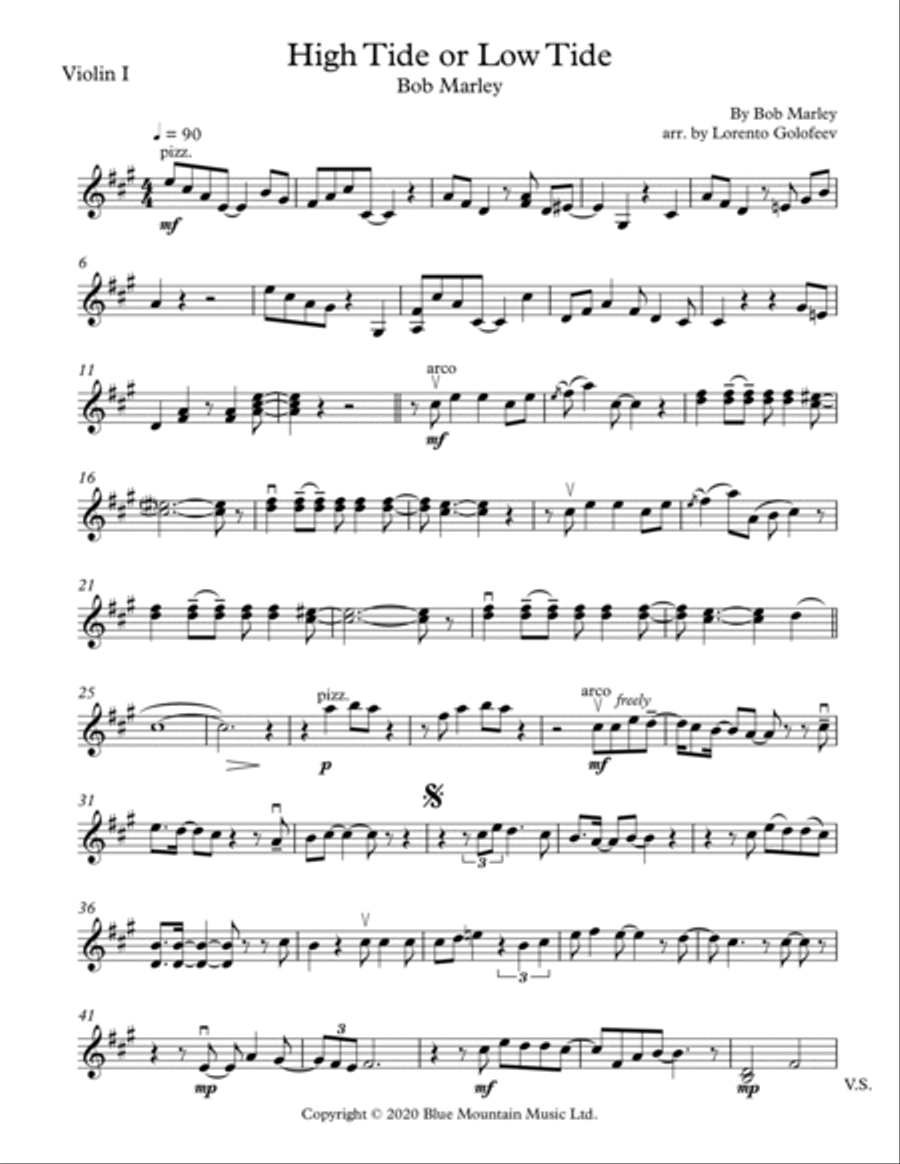 High Tide Or Low Tide High Tide Or Low Tide String Quartet scores gallery preview page 6