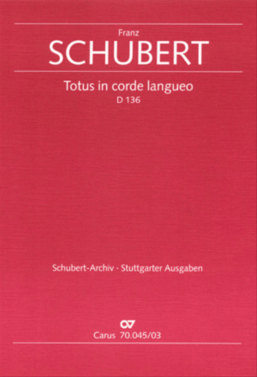 Totus in corde langueo Flute scores gallery preview page 1