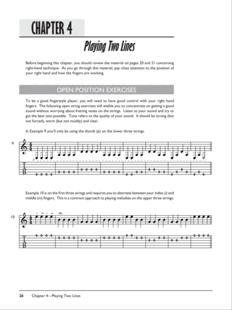 Beginning Fingerstyle Guitar (Book only) Fingerpicking Guitar scores gallery preview page 4