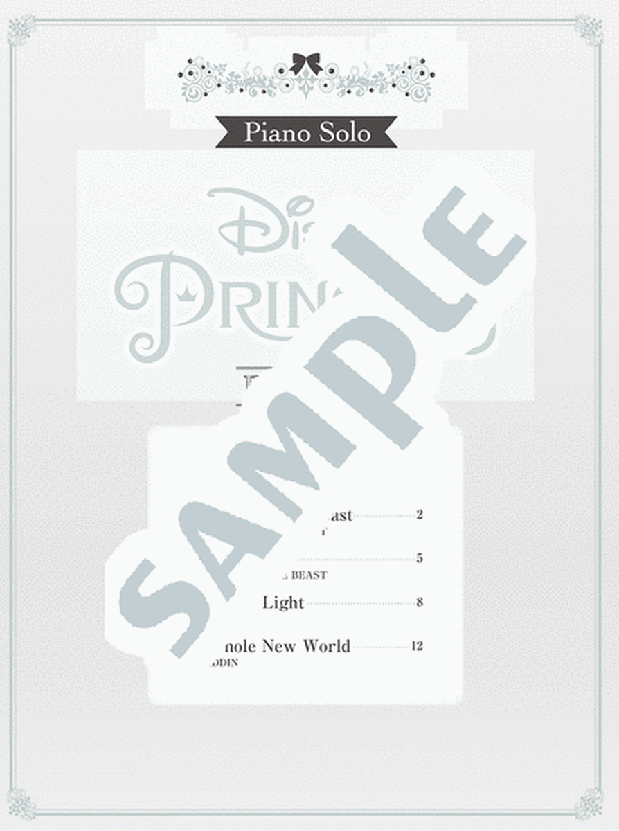 Piano Solo Disney Princess Vol. 2 in Easy Level/English Version image number null