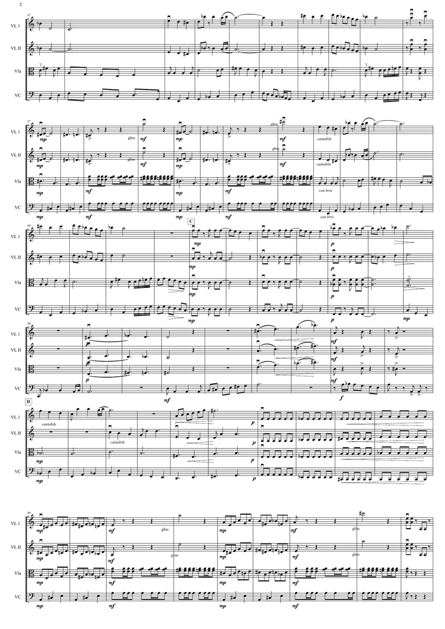 Igneus Malambo String Quartet scores gallery preview page 2