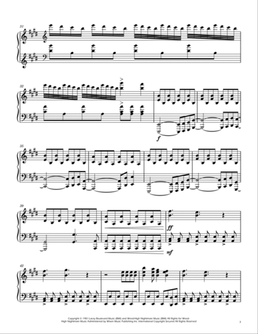Don't Stop Believin' Piano Solo scores gallery preview page 3