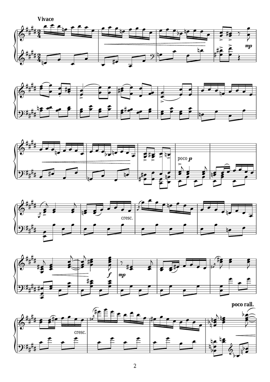 5 Morceaux Romantiques, Op.101 - III. Scene Lyrique Piano Solo scores gallery preview page 2