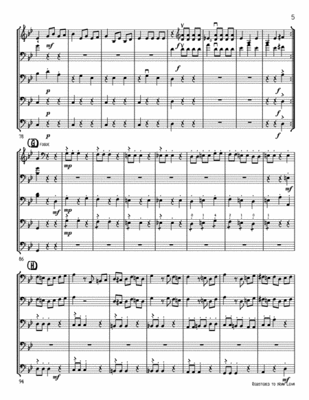 Saint-Saens "Dance Macabre" for Cello Quintet SCORE AND PARTS image number null