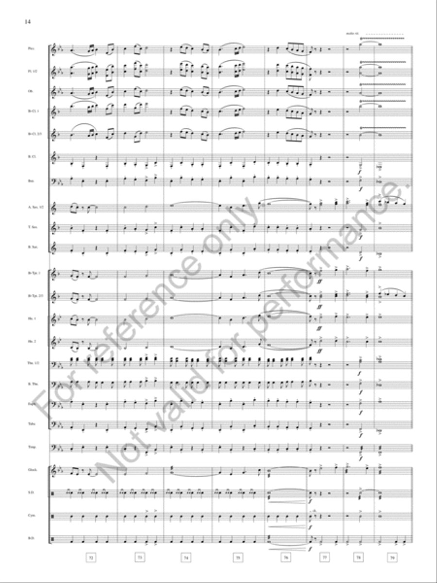 Bound Away Bound Away Concert Band scores gallery preview page 15