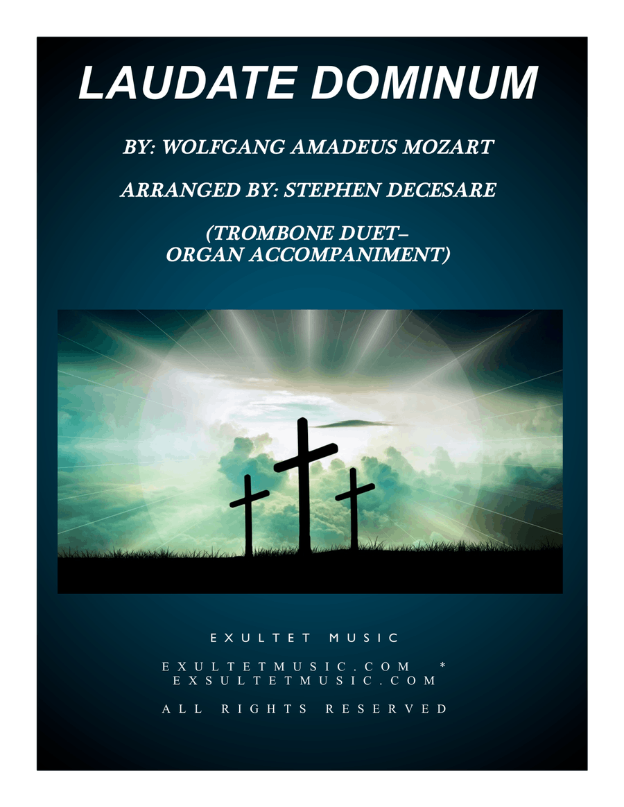 Laudate Dominum (Trombone Duet - Organ Accompaniment) Trombone Duet scores gallery preview page 1
