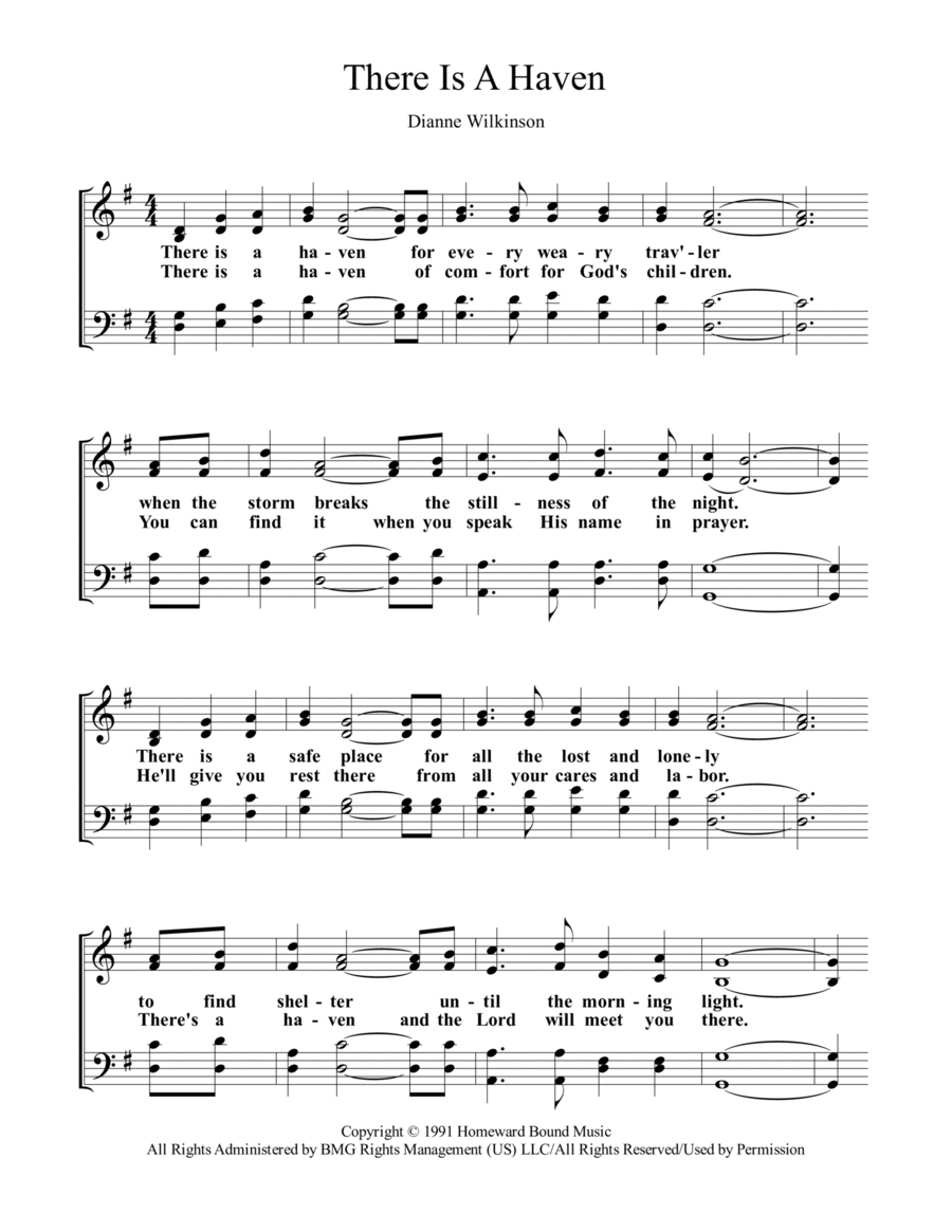 There Is A Haven There Is A Haven 4-Part scores gallery preview page 1