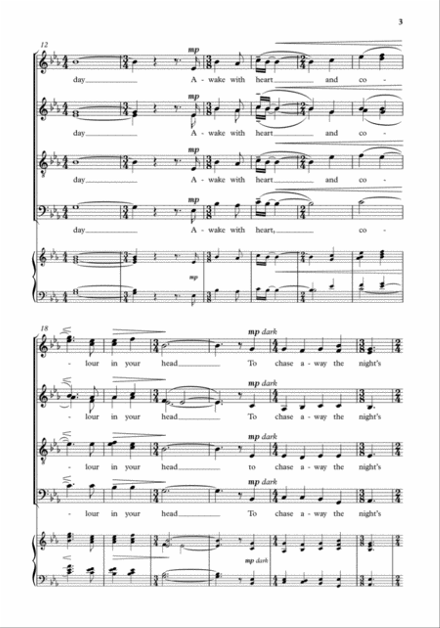 Song (I gaze upon you) Divisi scores gallery preview page 3