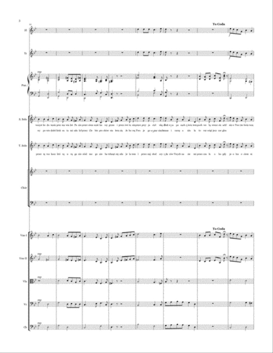 Modlitwa (Oratorium na Wielki Post) 4-Part scores gallery preview page 5