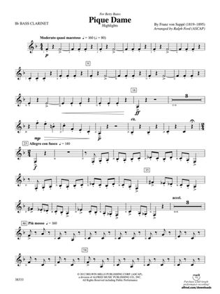Pique Dame (Highlights): B-flat Bass Clarinet