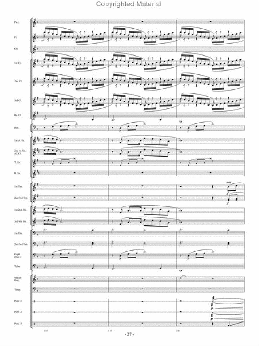When The Tears Fell Concert Band scores gallery preview page 26