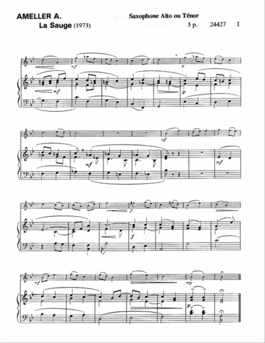 La Sauge La Sauge Piano Accompaniment scores gallery preview page 2