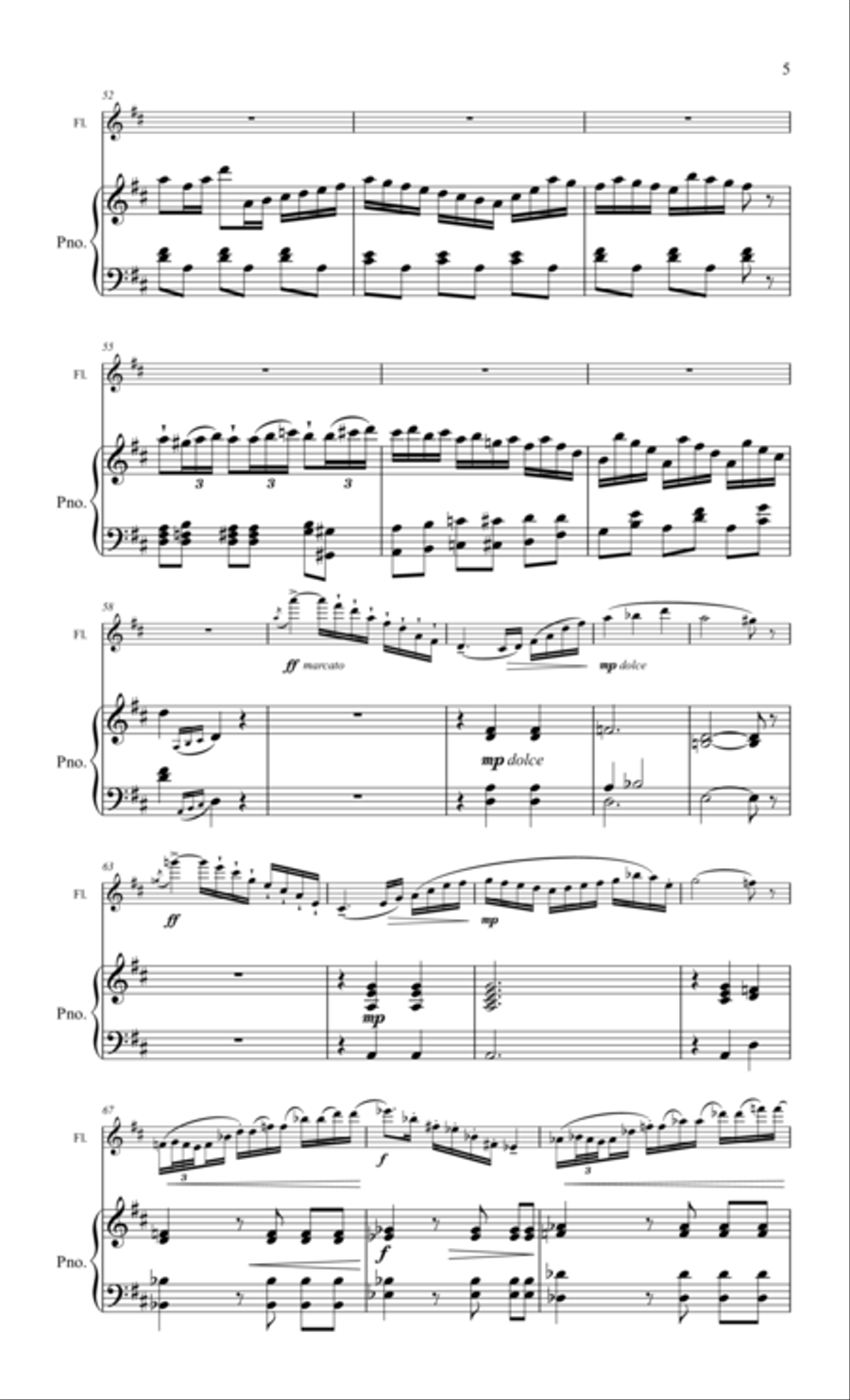 Boehm, Theobald Gran Polonesa for flute & piano Flute Solo scores gallery preview page 5