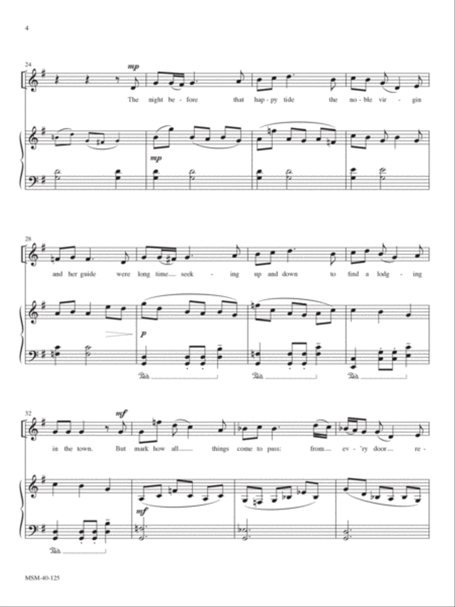 Wexford Carol (Downloadable Piano/Vocal Score) Cello scores gallery preview page 4