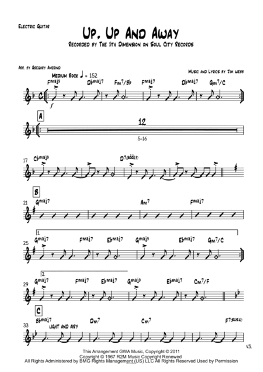 Up, Up And Away Up, Up And Away Jazz Ensemble scores gallery preview page 5