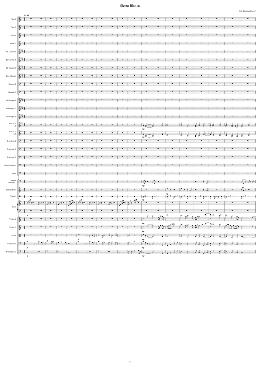 Sierra Blanca Sierra Blanca Full Orchestra scores gallery preview page 1