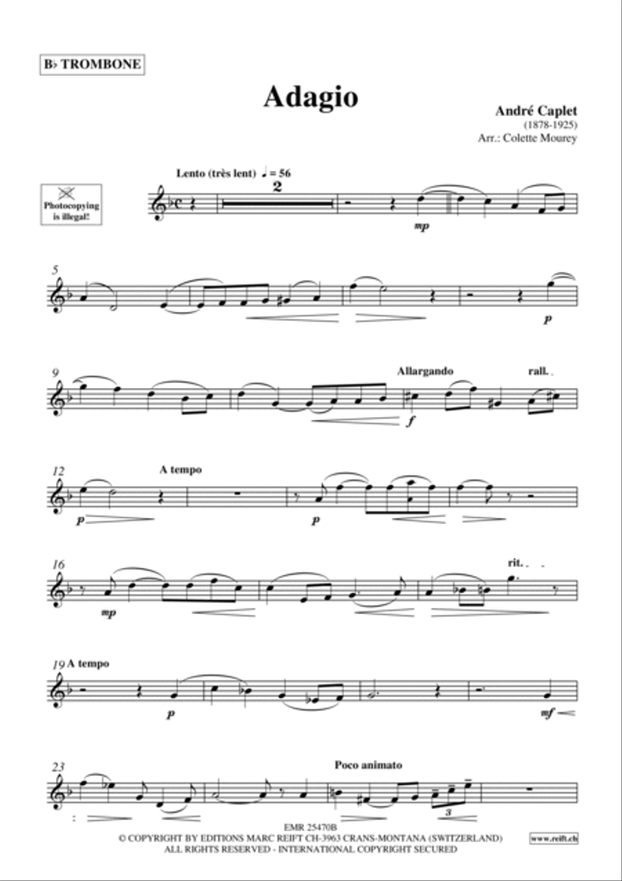 Adagio Trombone scores gallery preview page 4