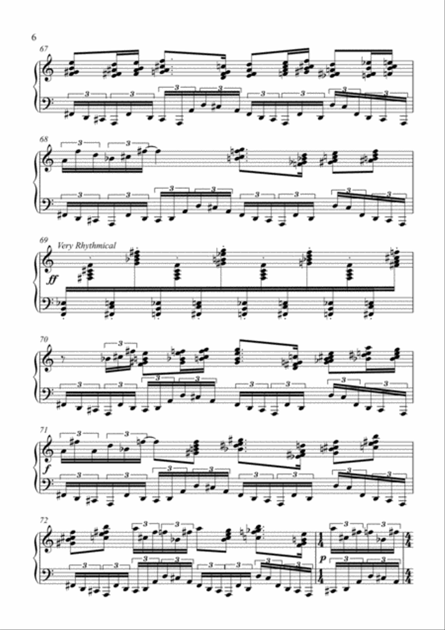 Piano Sonata No.1 Piano Solo scores gallery preview page 6