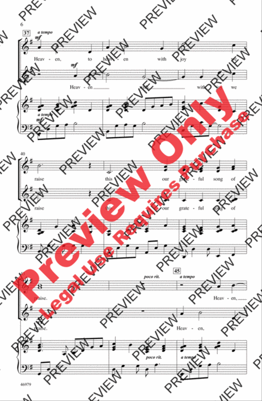 For the Beauty of the Earth Women's Choir scores gallery preview page 6