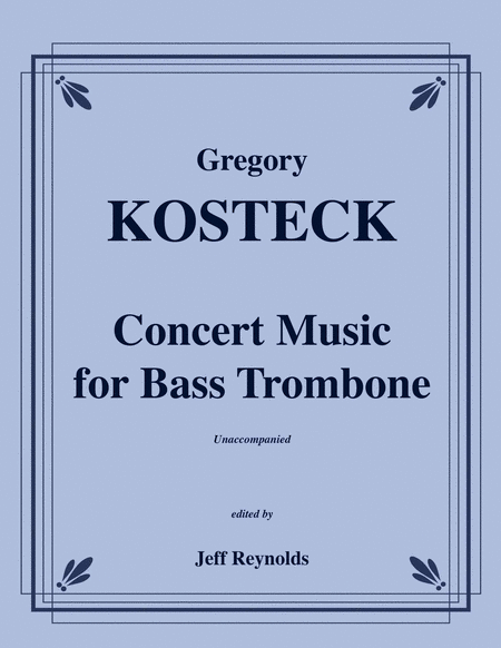 Concert Music for Bass Trombone