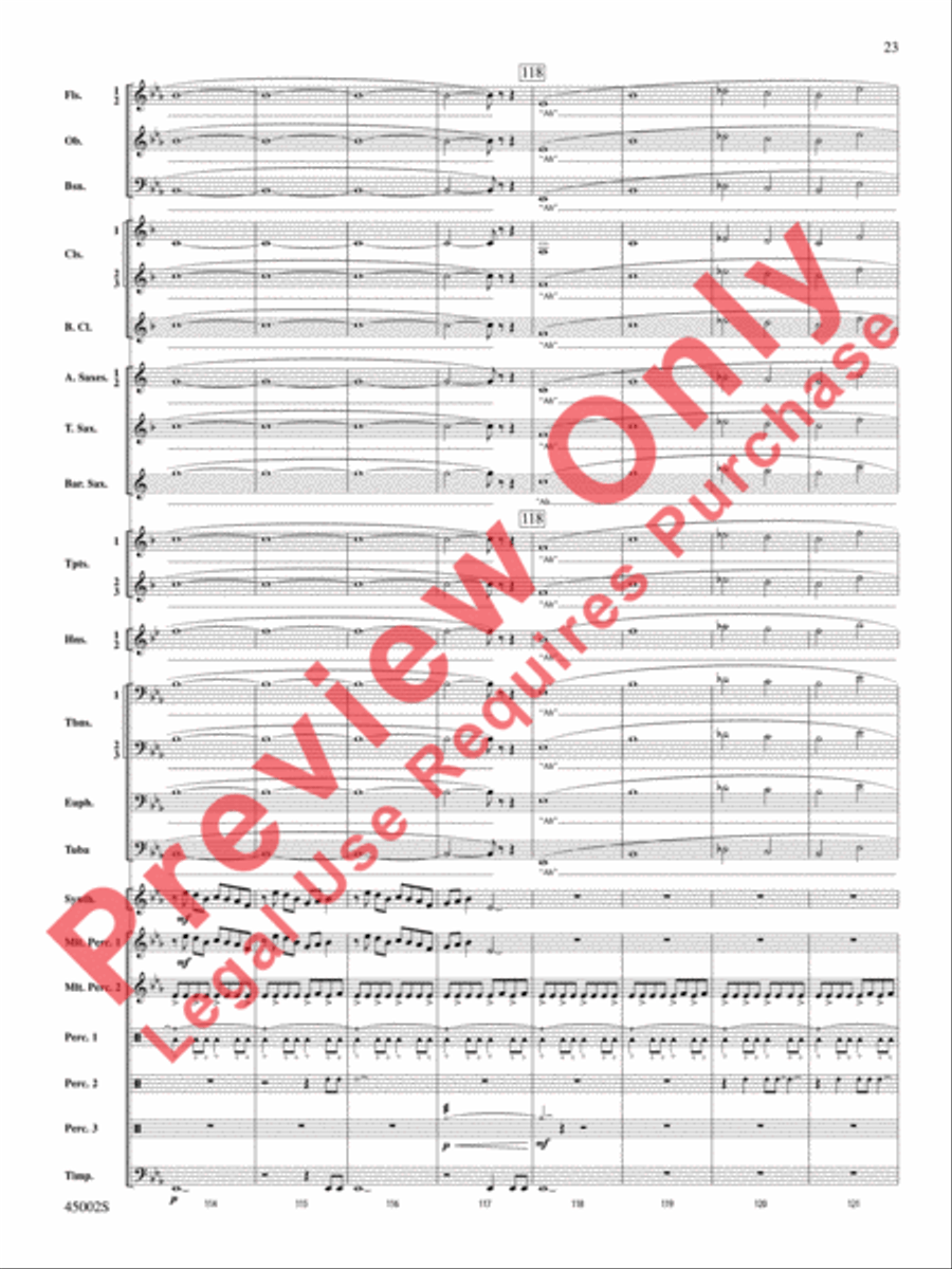 Winds of Change Concert Band scores gallery preview page 24
