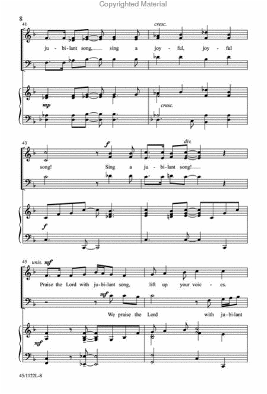 One-Rehearsal Anthems, Vol. 2 3-Part scores gallery preview page 8