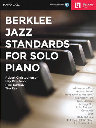 Book cover for Berklee Jazz Standards for Solo Piano