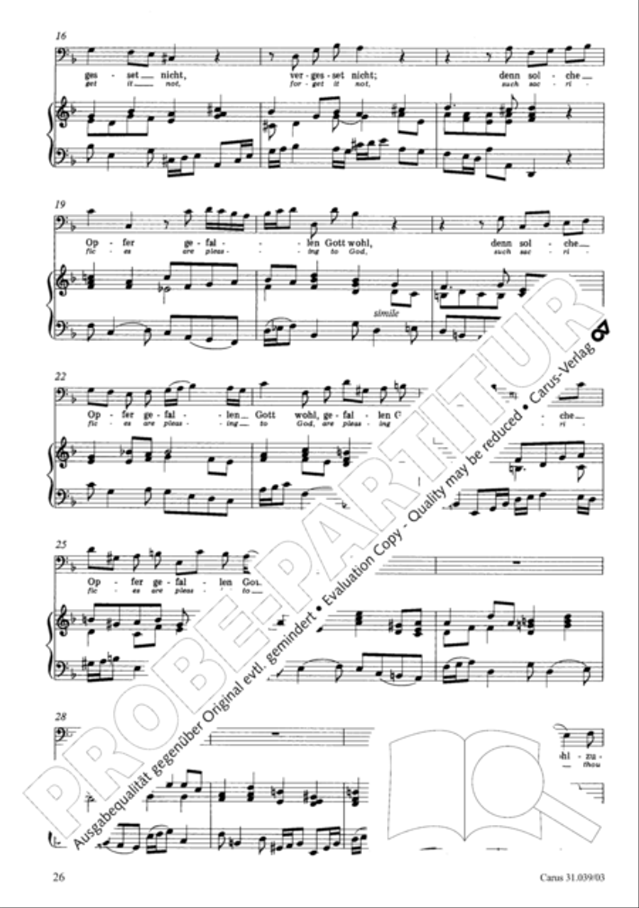 Give the hungry ones thy bread (Brich dem Hungrigen dein Brot) 4-Part scores gallery preview page 27