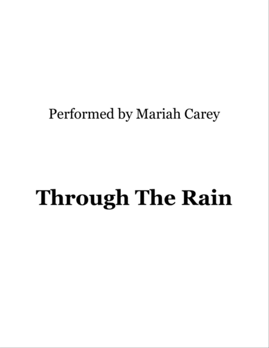Through The Rain Small Ensemble scores gallery preview page 1