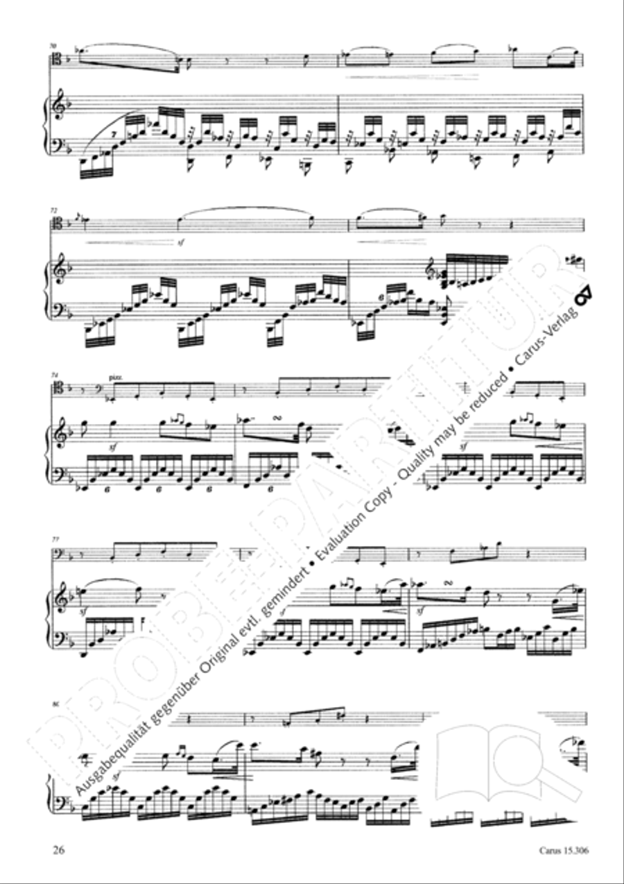 Grand Duo fur Violoncello und Klavier String Duet scores gallery preview page 27