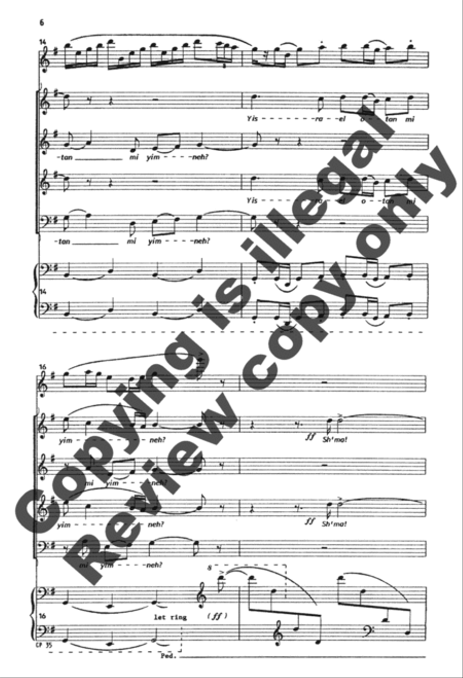 A Song for Chanukah (Full/Choral Score) image number null