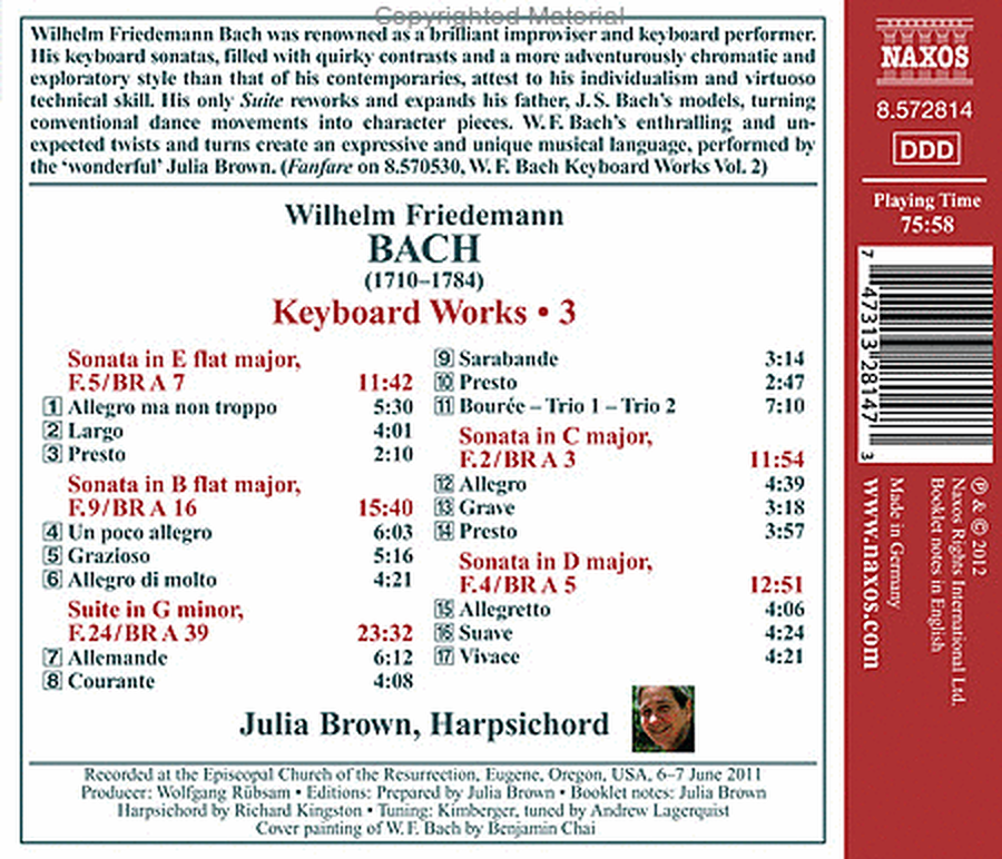 Volume 3: Keyboard Works - Sonatas image number null