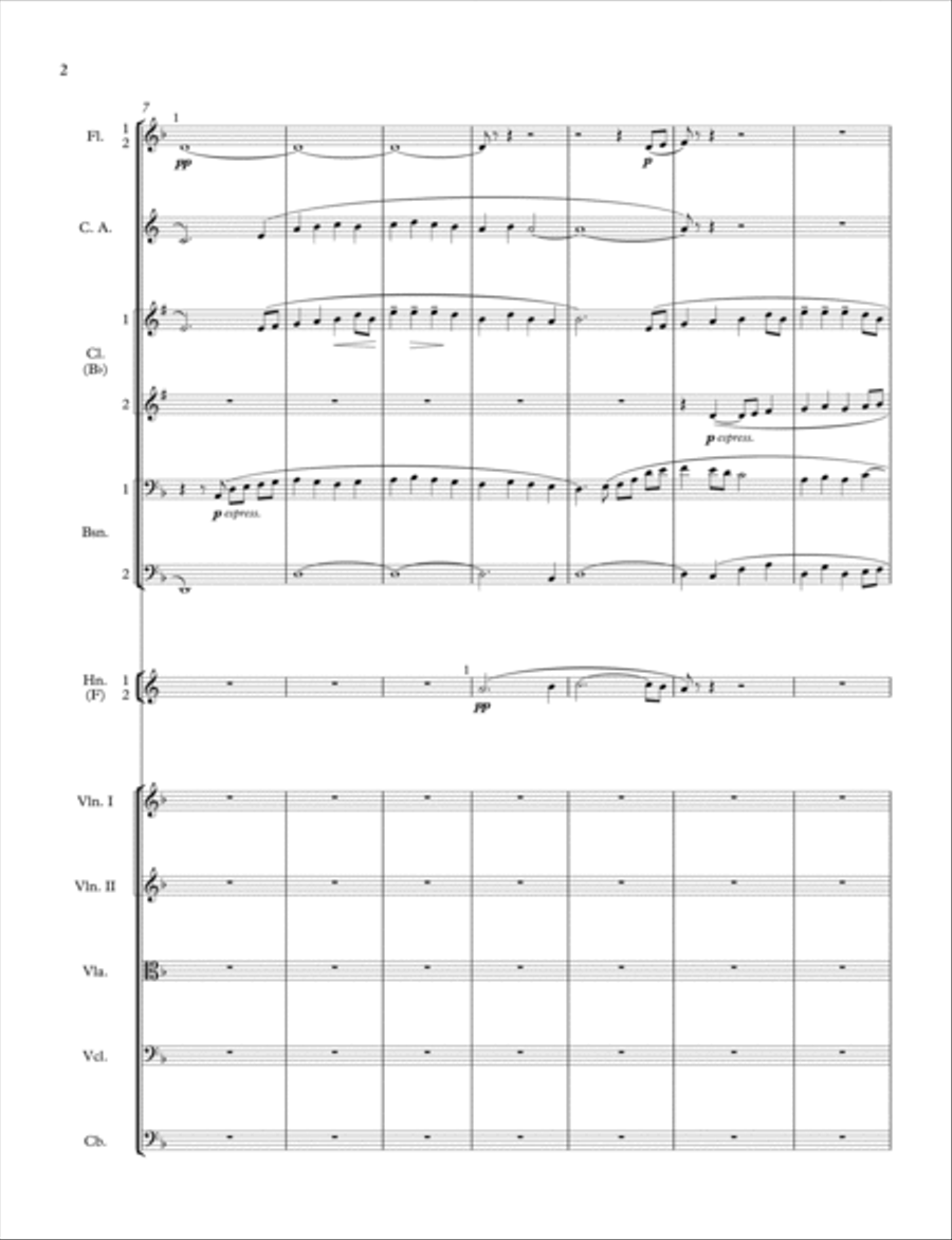 Norfolk Rhapsody No. 2 Full Orchestra scores gallery preview page 3
